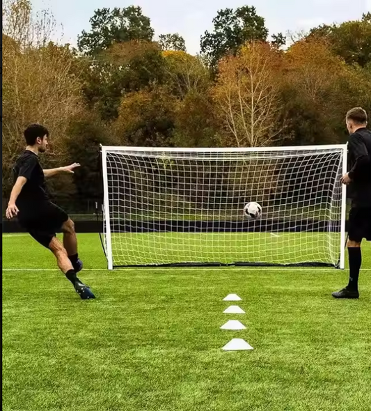 High Quality 12x6ft Folding Football Goal